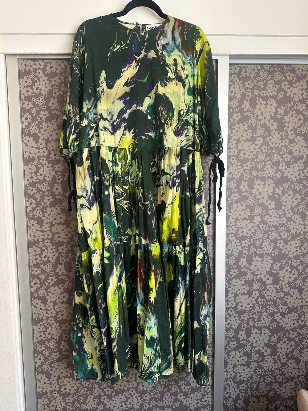 Klements UK Jimi Hendrix Collection Print Green Midi Dress